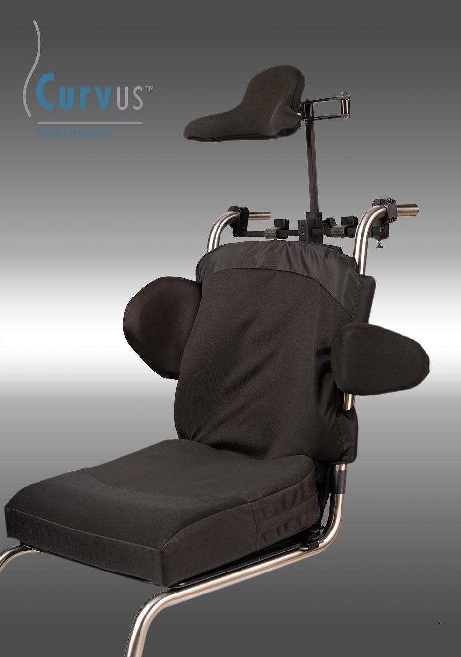 Curvus backrest Curvus backrest on a wheelchair